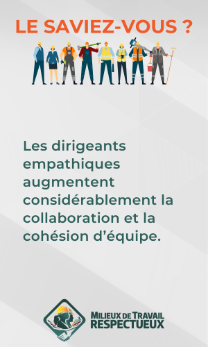 Le saviez vous? Les dirigeants empathiques augmentent considérablement la collaboration et la cohésion d’équipe.