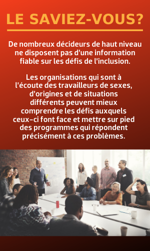 De nombreux décideurs de haut niveau ne disposent pas d’une information fiable sur les défis de l’inclusion.